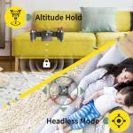 Mini foldable drone with altitude hold