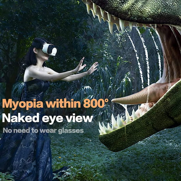 Adjustable VR Headset with Controller for Phones