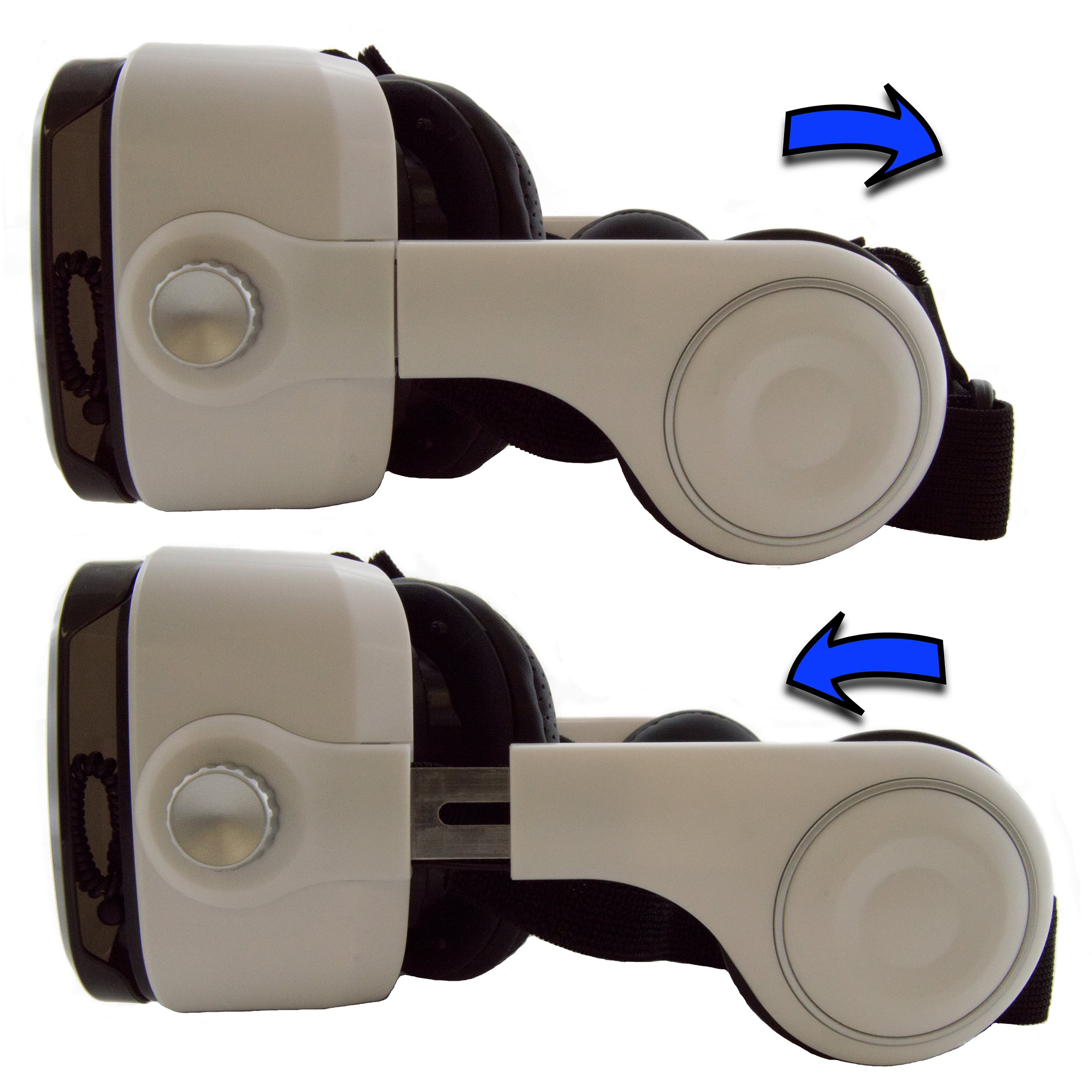 3D VR Headset with Stereo Headphones for Smartphones