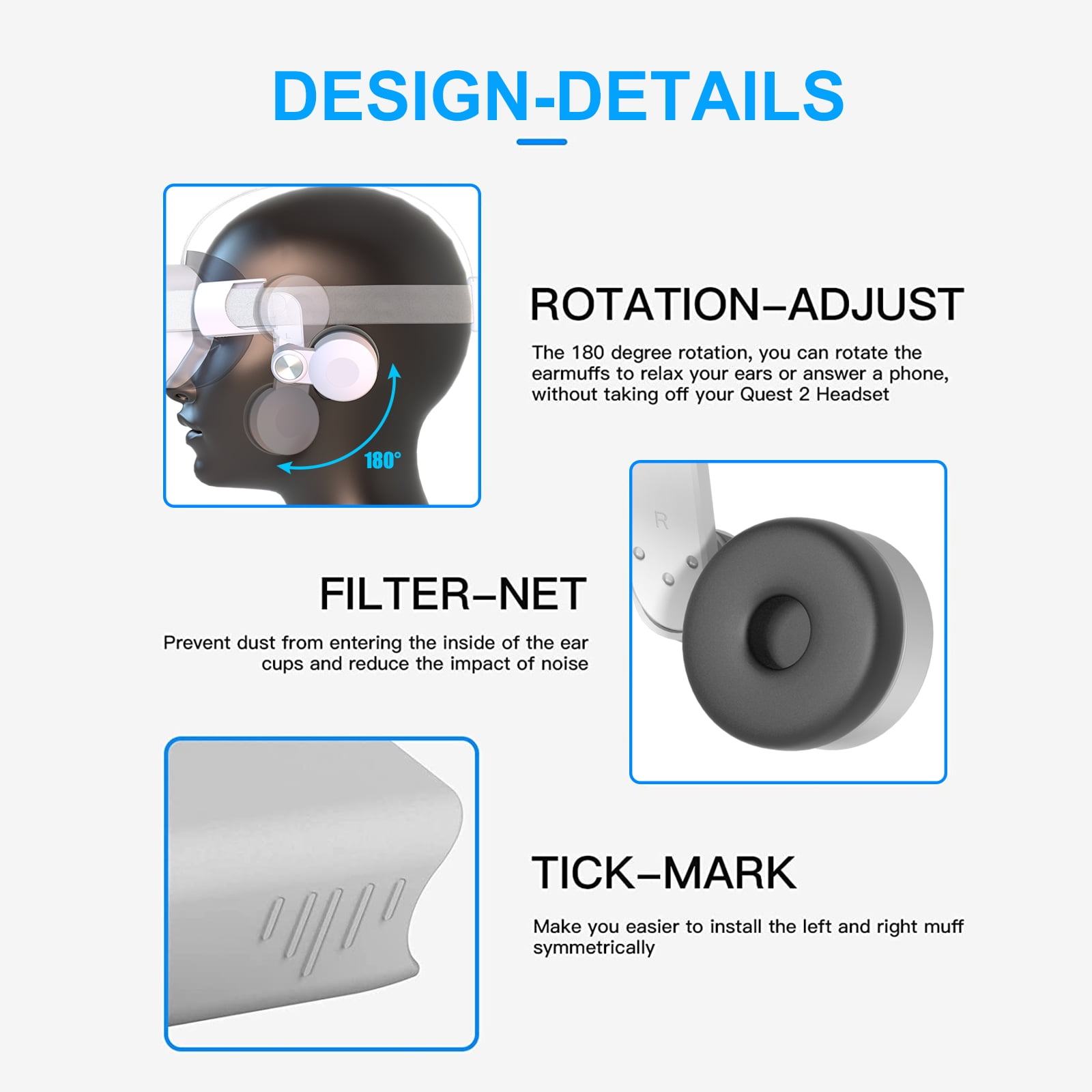 Meta Oculus Quest 2 Sound-Enhancing Ear Muffs