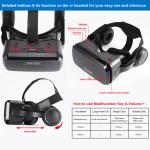Universal VR Headset with Anti-Blue-Light Lenses
