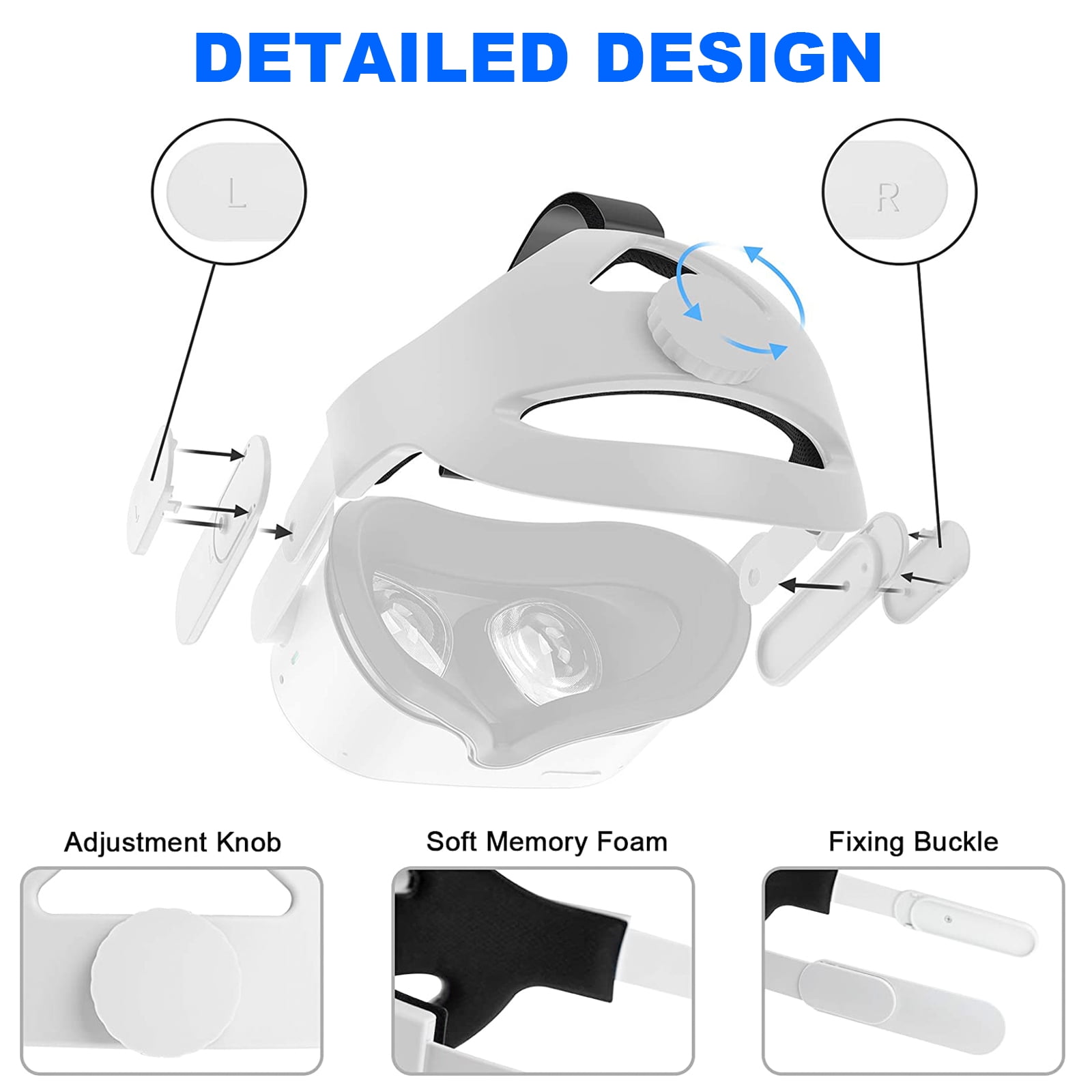 Adjustable Head Strap for Oculus Quest 2 VR