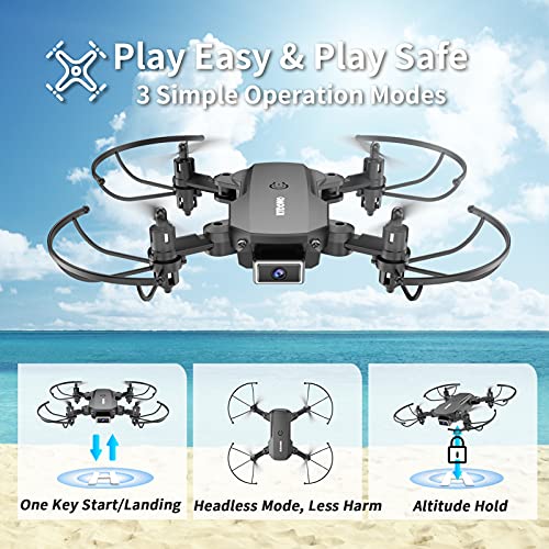 Kidomo F02 Mini Drone with Camera - Black