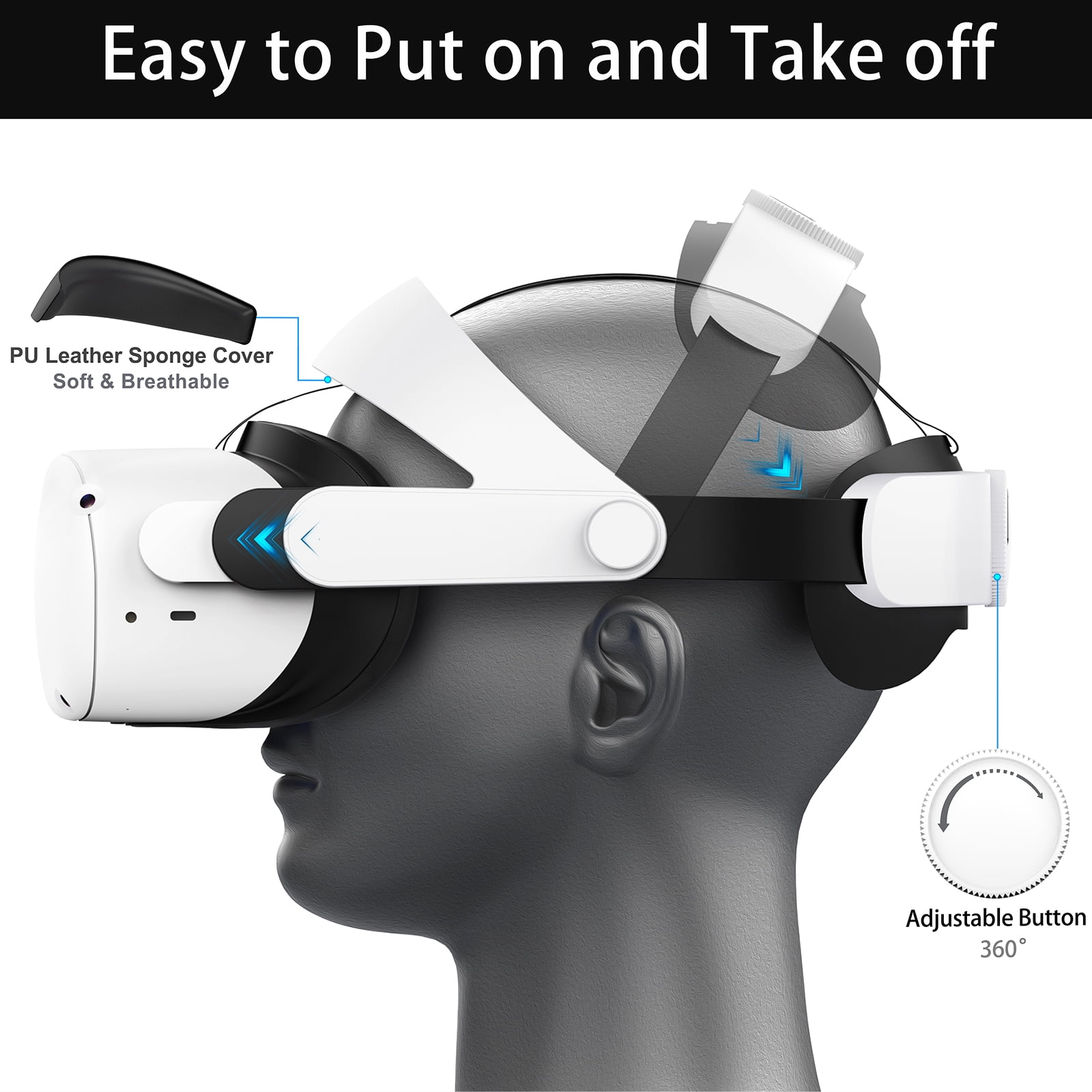 Adjustable Head Strap for Oculus Quest 2