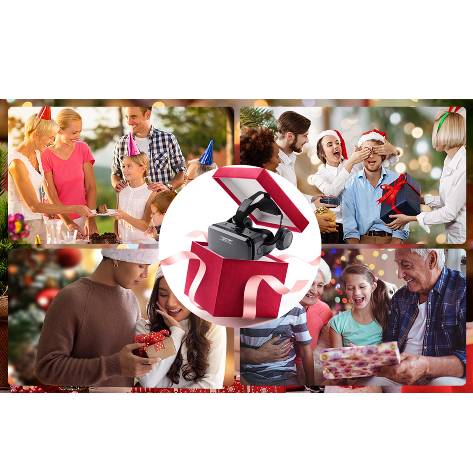 Wireless VR Headset with Anti-Blue Lights