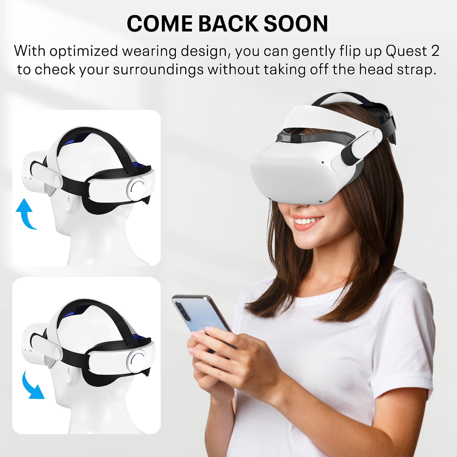Adjustable Head Strap for Oculus Quest 2