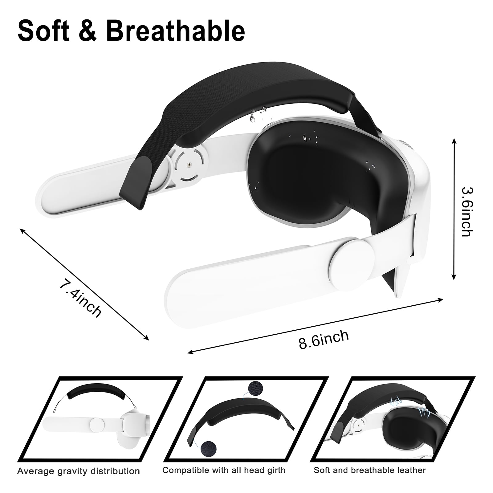 Adjustable VR Headband for Oculus Quest 2