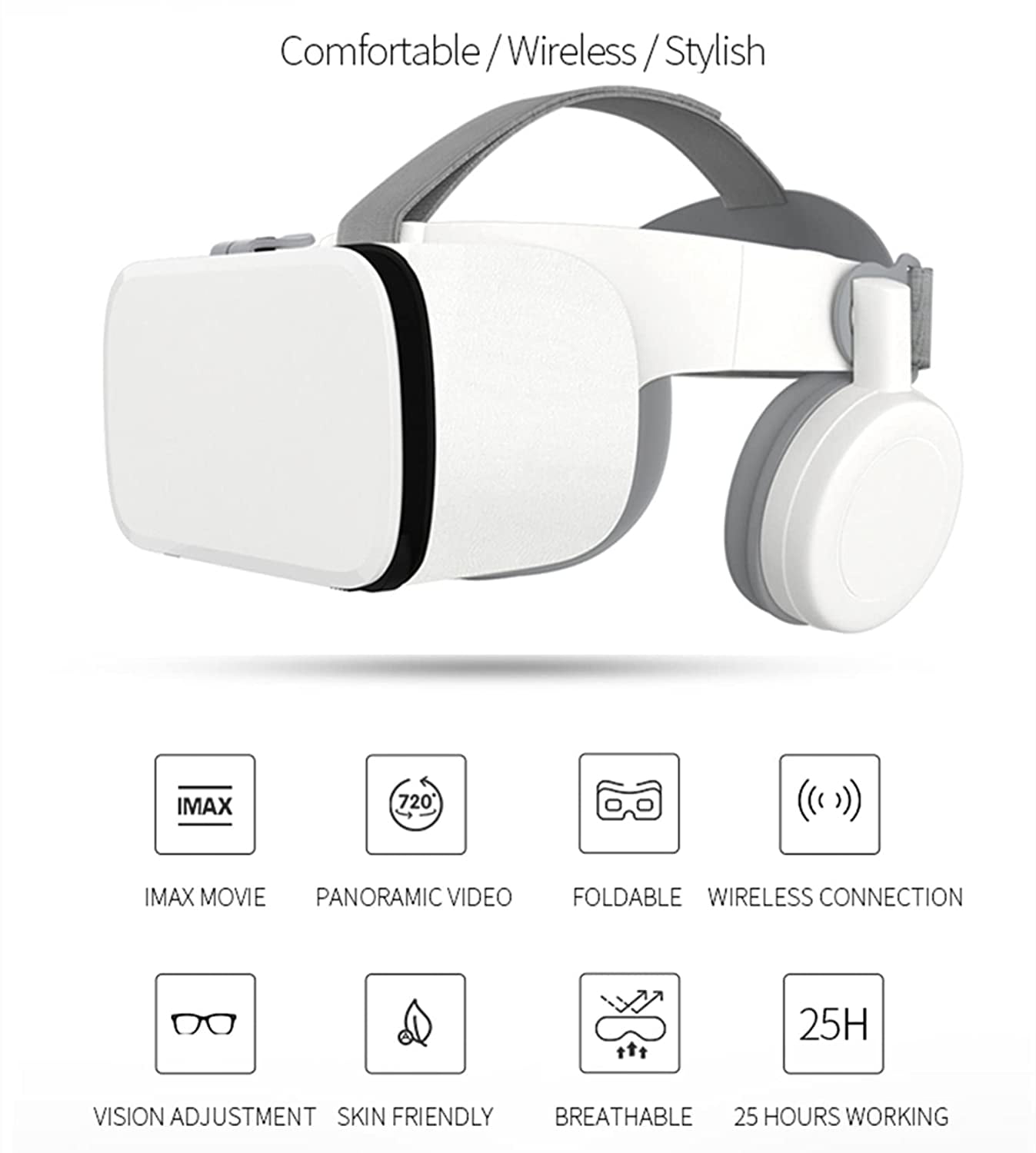 Virtual Reality Headset with Remote Controller