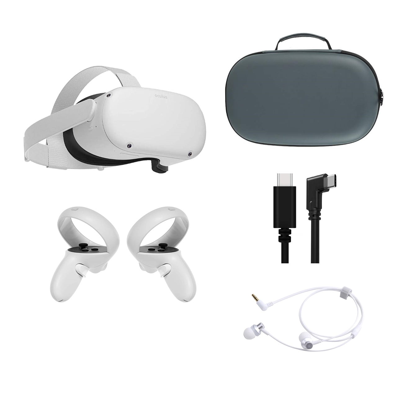 Oculus Quest 2 VR Headset Bundle with Games & Accessories