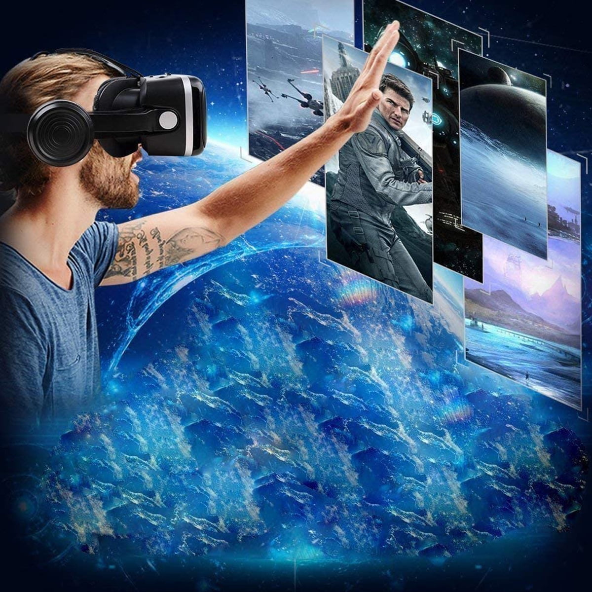 XGeek 2023 VR Glasses with Remote Controller