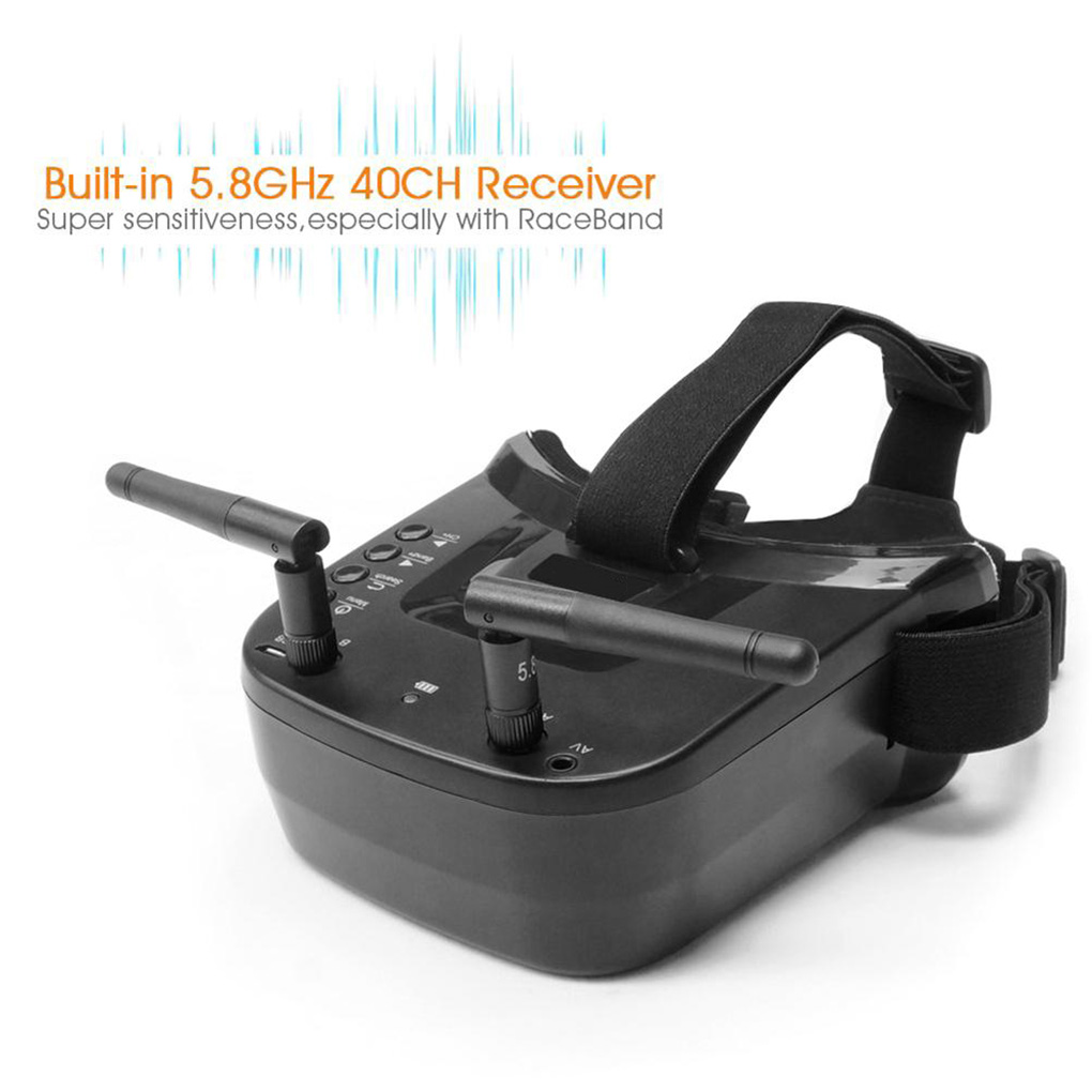 Dual Antenna Drone Goggles with AV Output