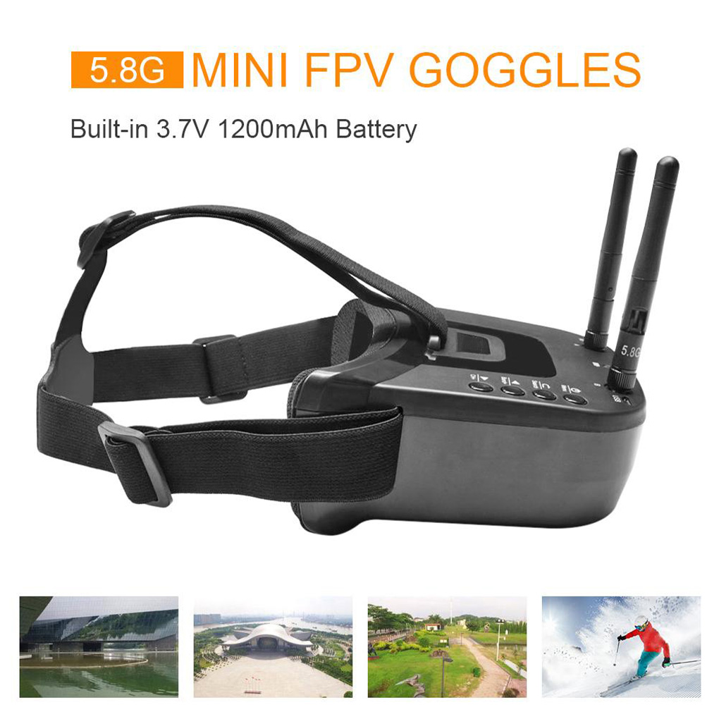 Dual Antenna Drone Goggles with AV Output