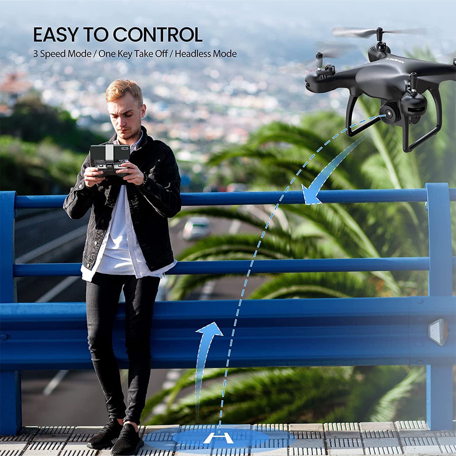 Tomzon D28 Camera Drone with WiFi Video