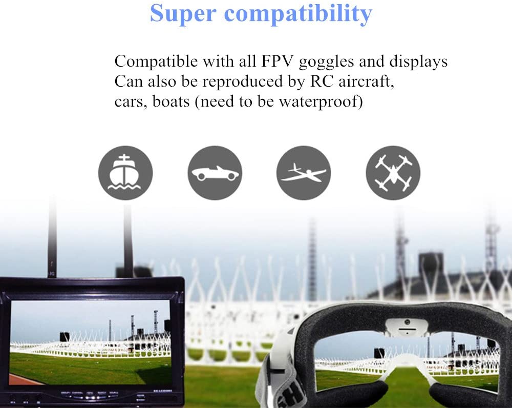 Micro FPV Camera with Integrated Mic & OSD