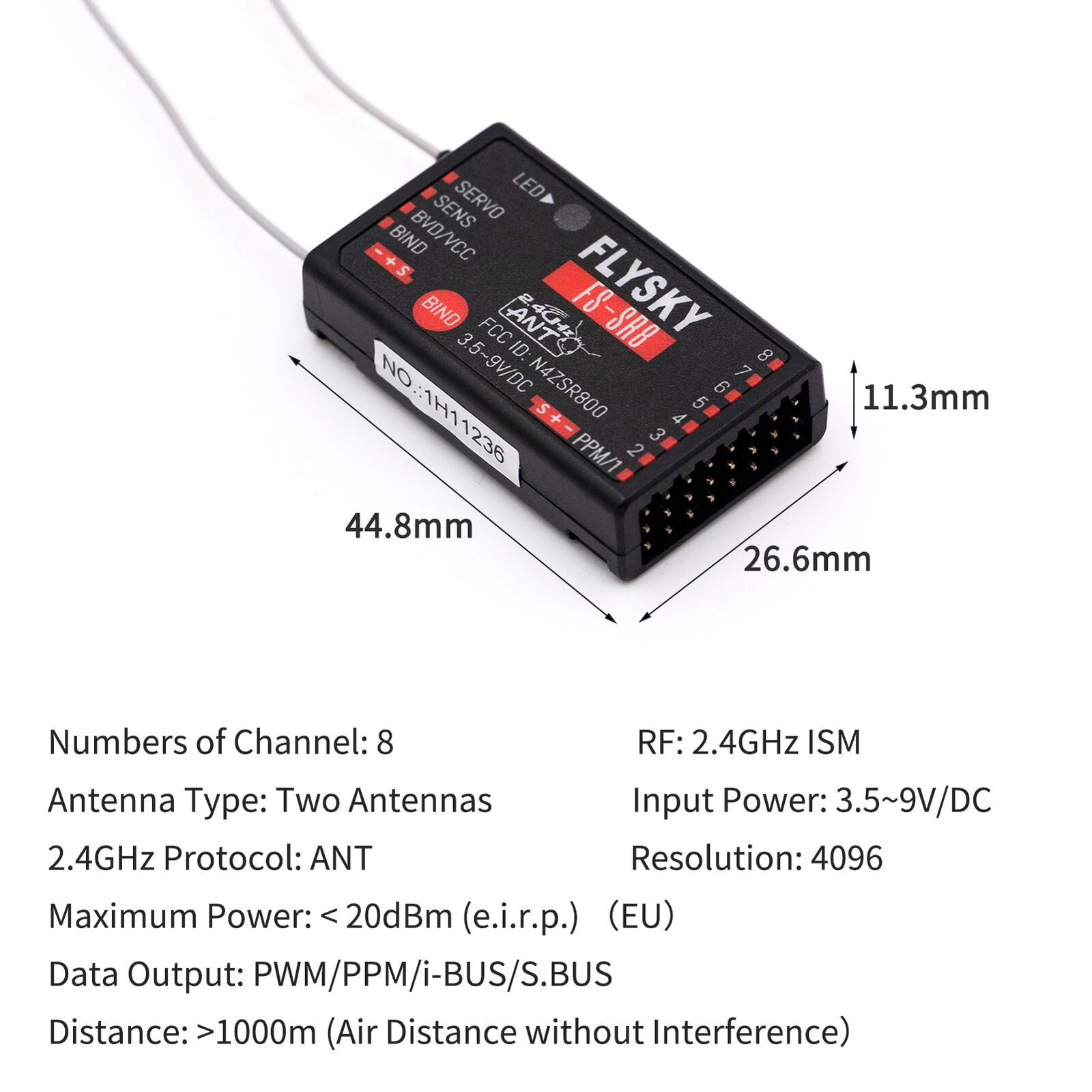 2.4Ghz Mini RC Receiver for Drones