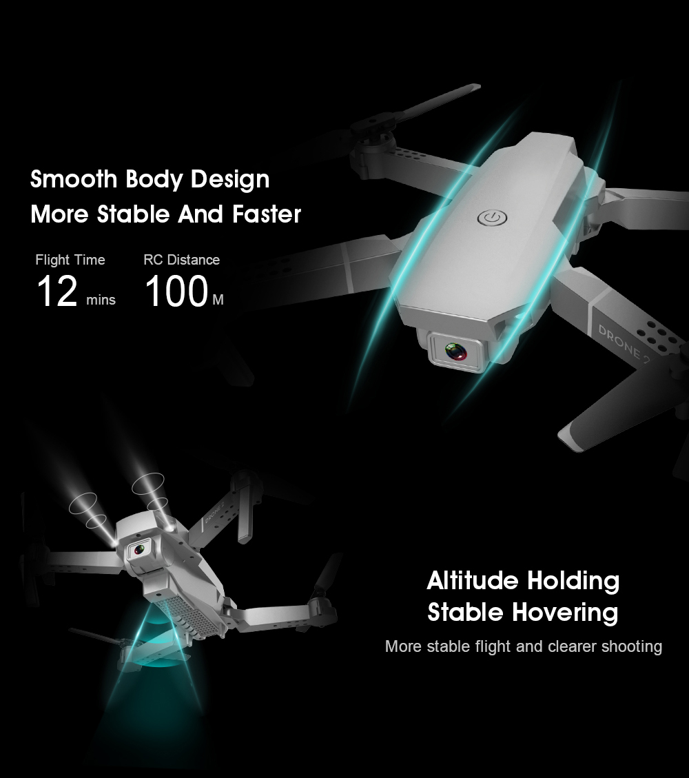 Foldable RC Drone with HD Camera & Bag