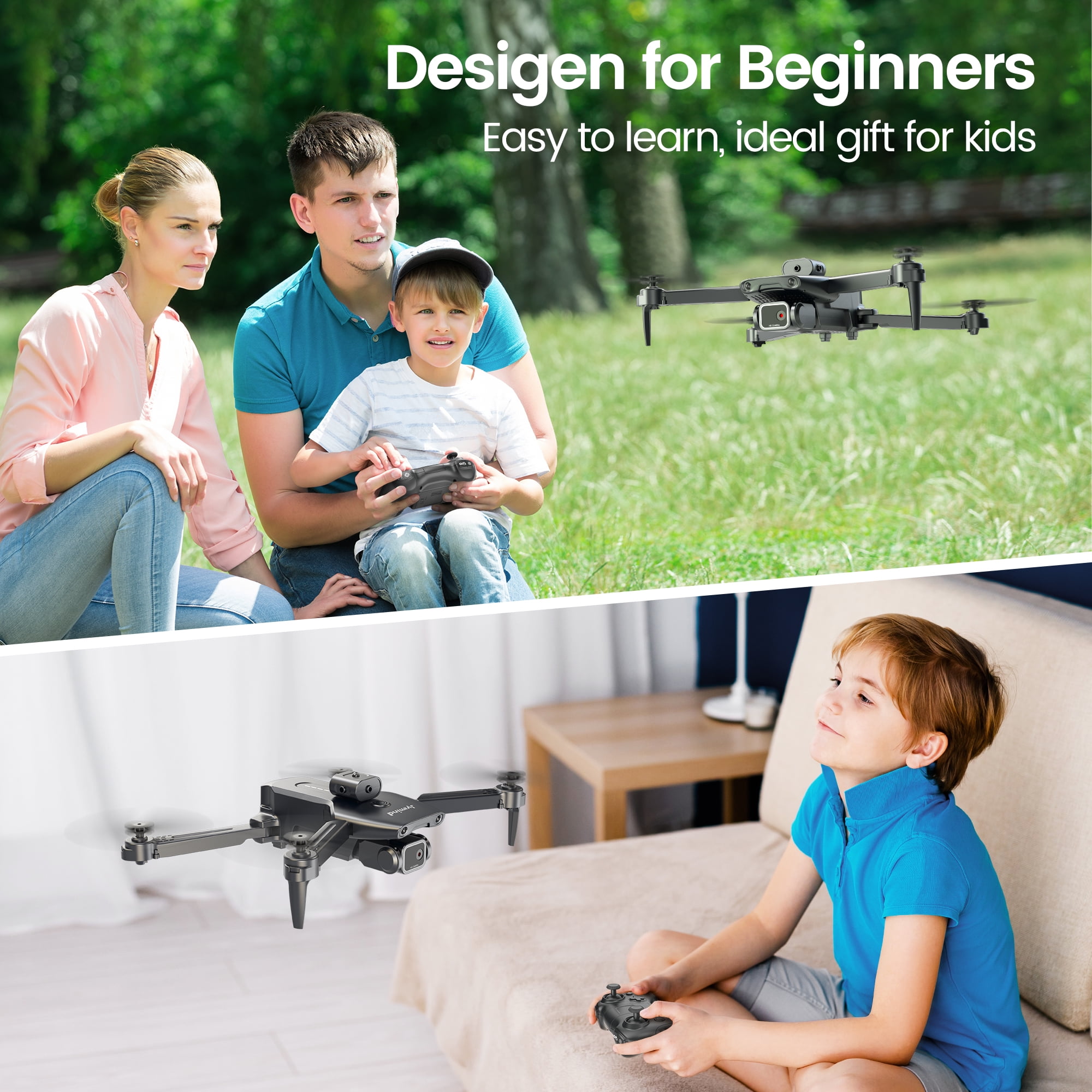 4K HD Camera RC Drone for Kids and Adults