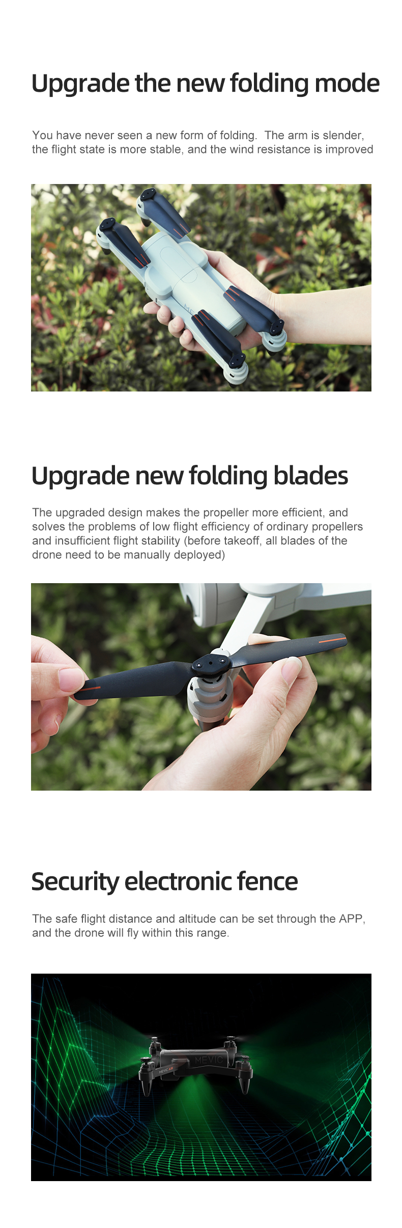 WiFi GPS 5G FPV 4K Drone with Camera