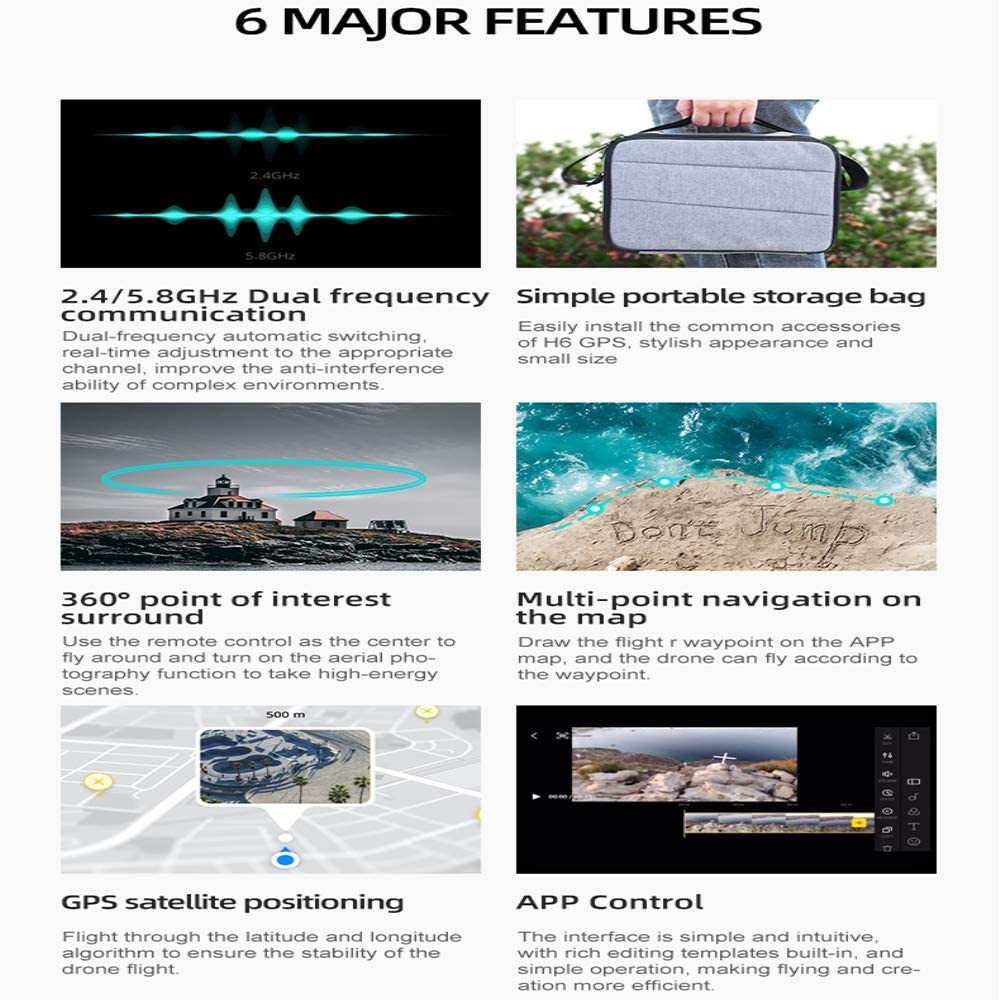 WiFi GPS 5G FPV 4K Drone with Camera