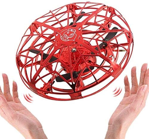 Red LED UFO Drone Quadcopter Toy