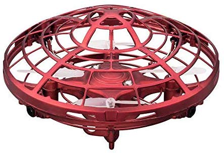 Red LED UFO Drone Quadcopter Toy