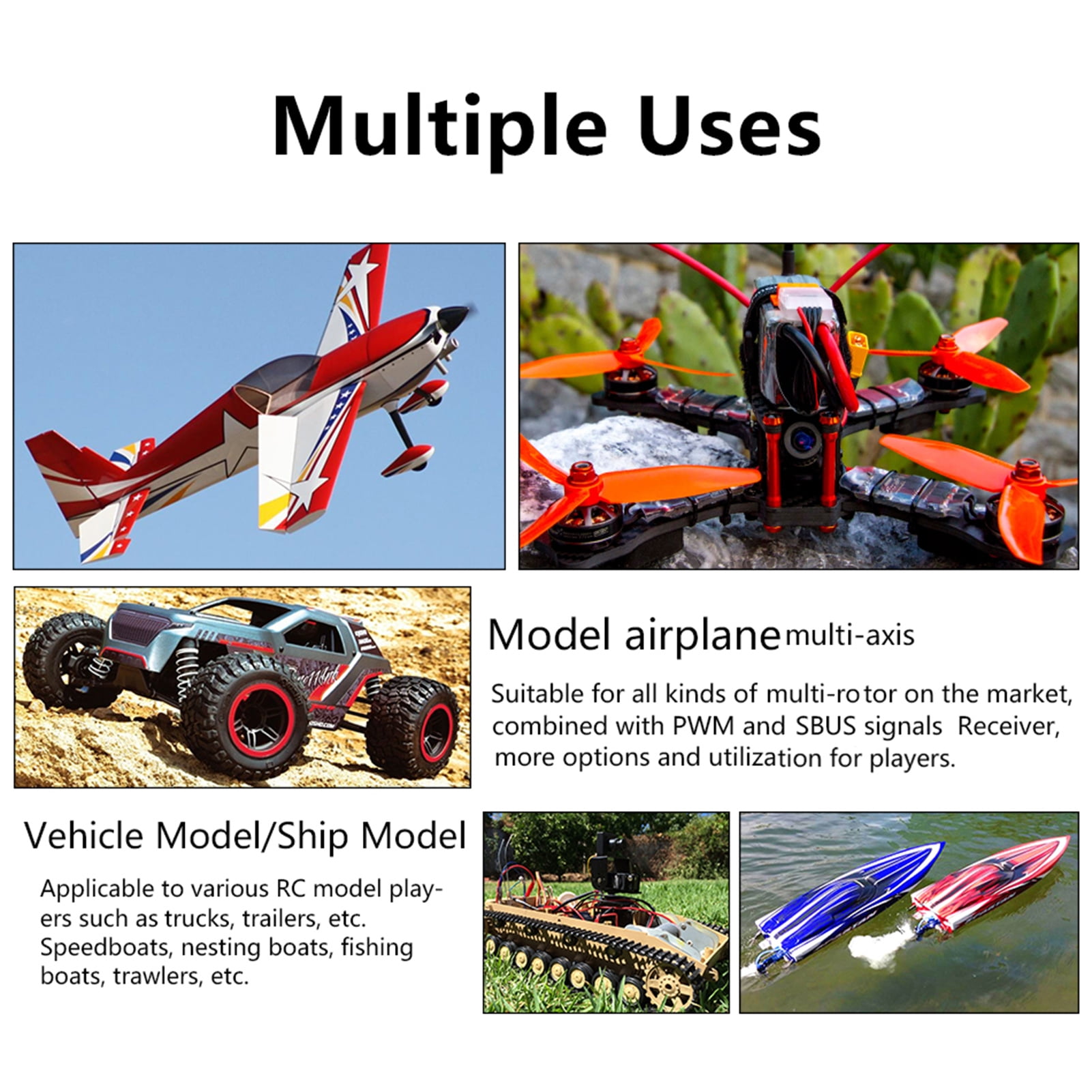 MC6C Remote Controller & Receiver for Drones