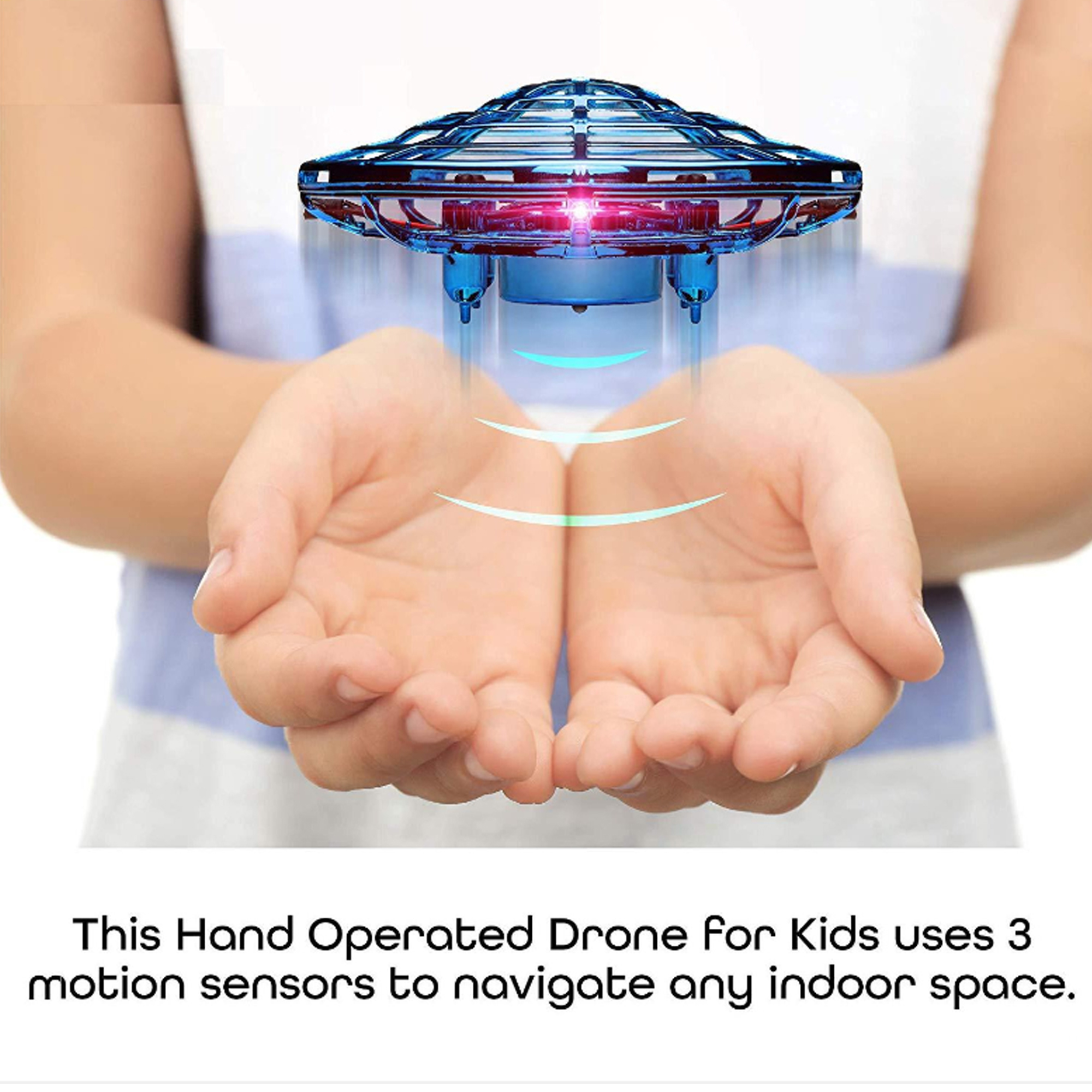 Gold Hand-controlled LED Drone for Kids and Adults
