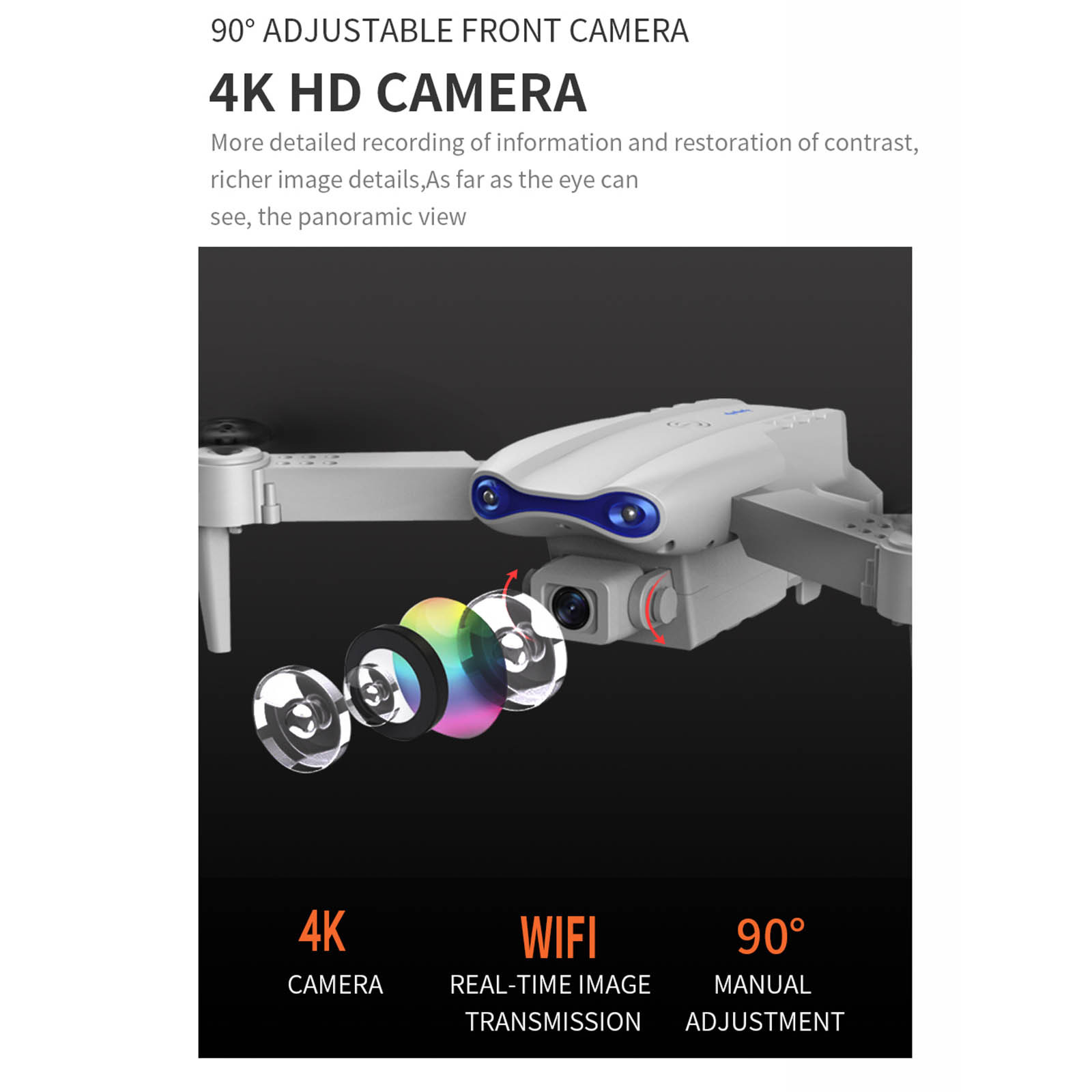 Sruiluo E99 Mini Foldable Drone 1080P HD