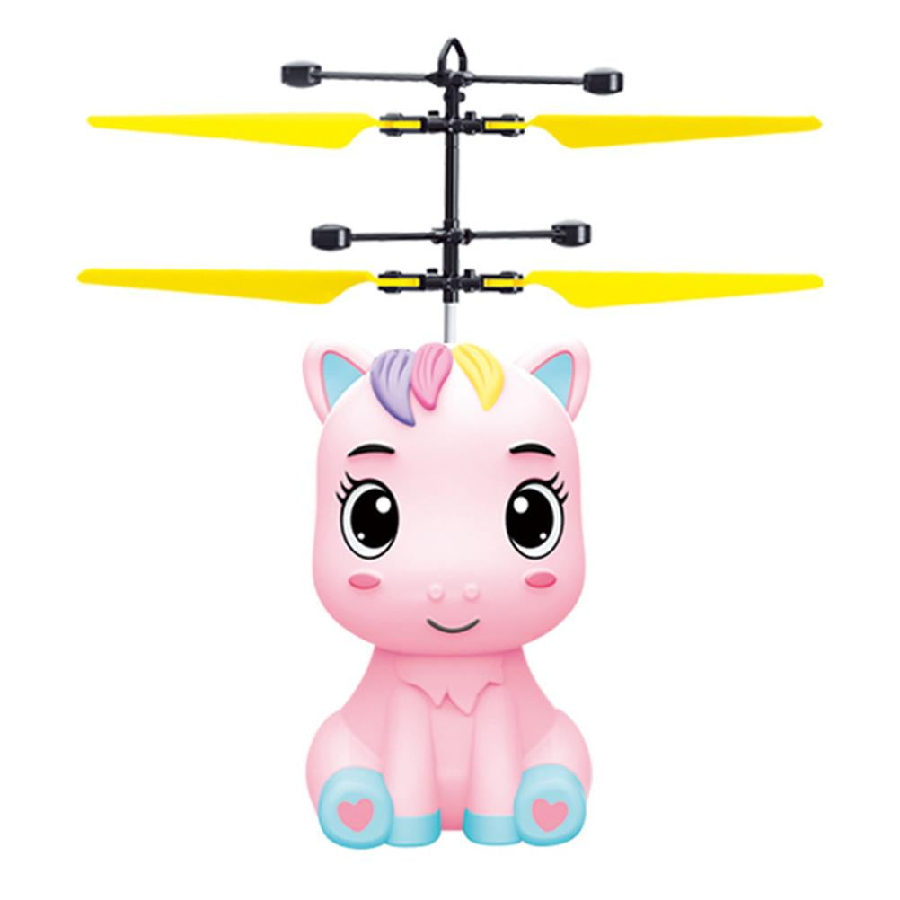 LED light Hand Control Pony Drone for Kids