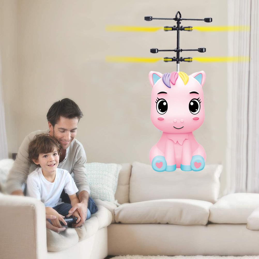 LED light Hand Control Pony Drone for Kids