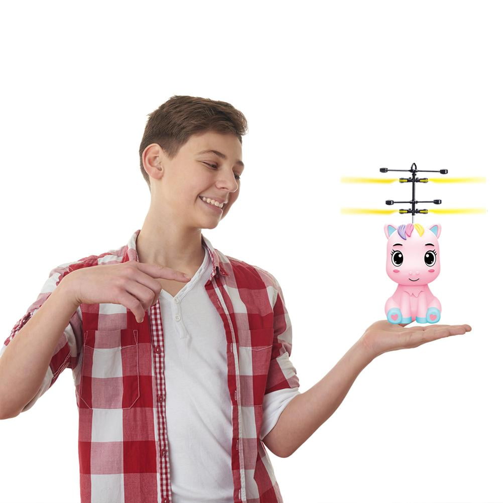 LED light Hand Control Pony Drone for Kids