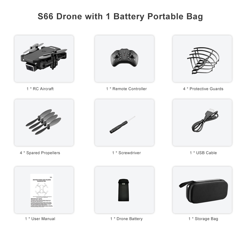 S66 4K Dual Camera WiFi Drone