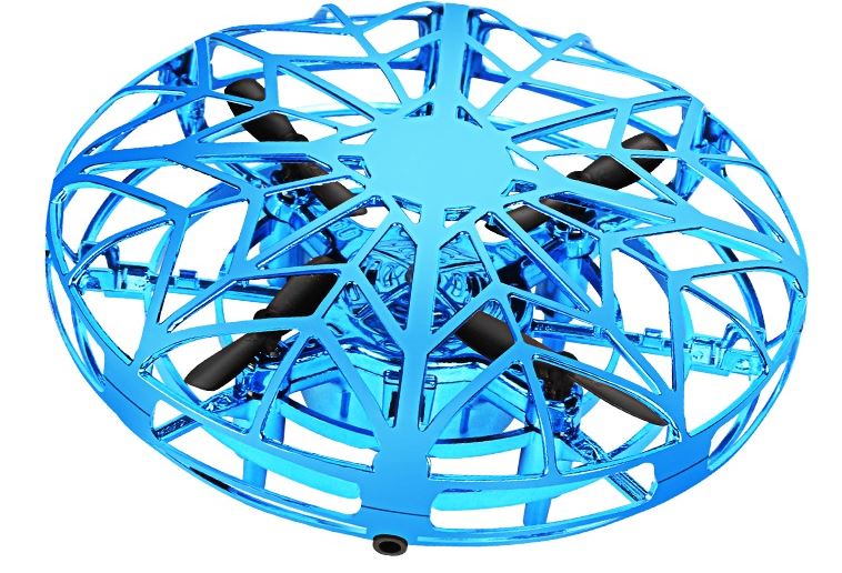Blue LED Mini Drone with 360° Rotation