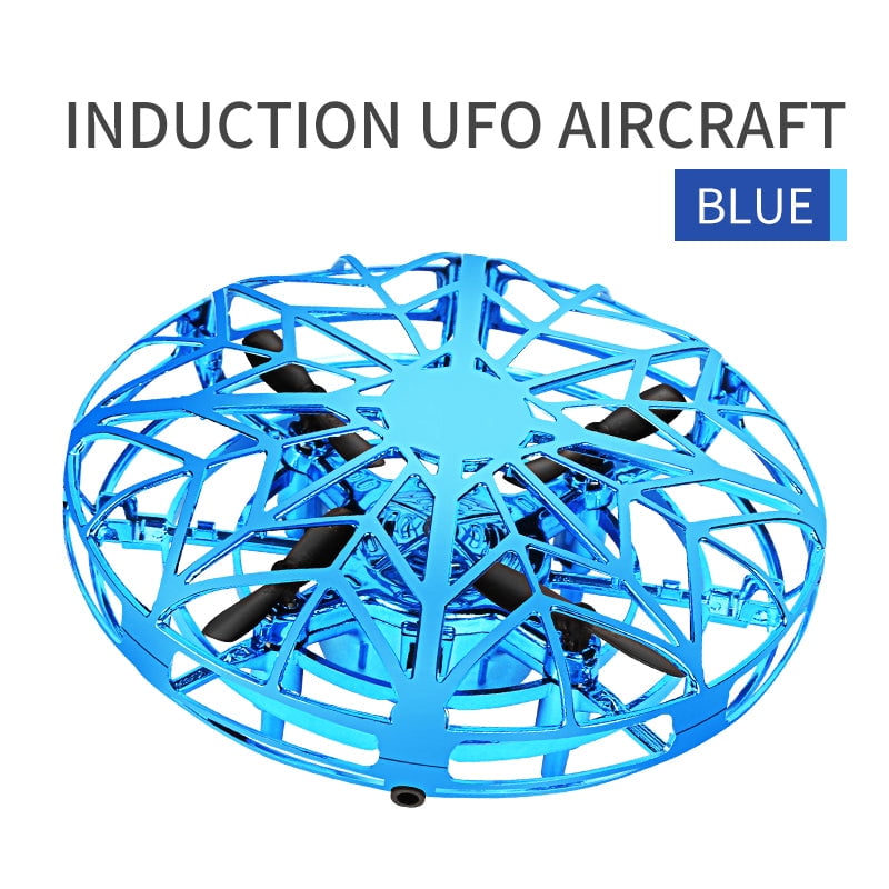 Blue LED Mini Drone with 360° Rotation