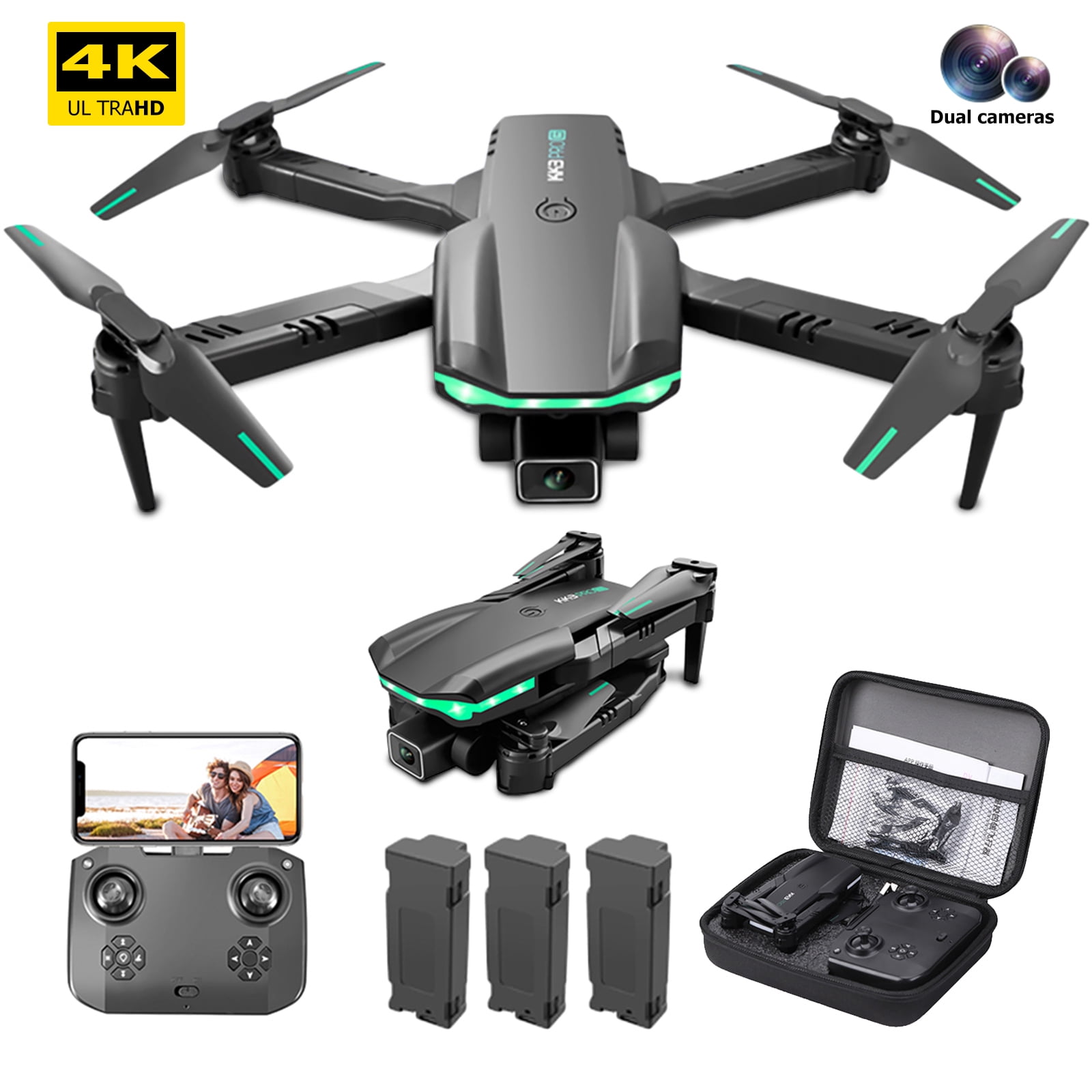 4K Dual Camera Folding RC Quadcopter