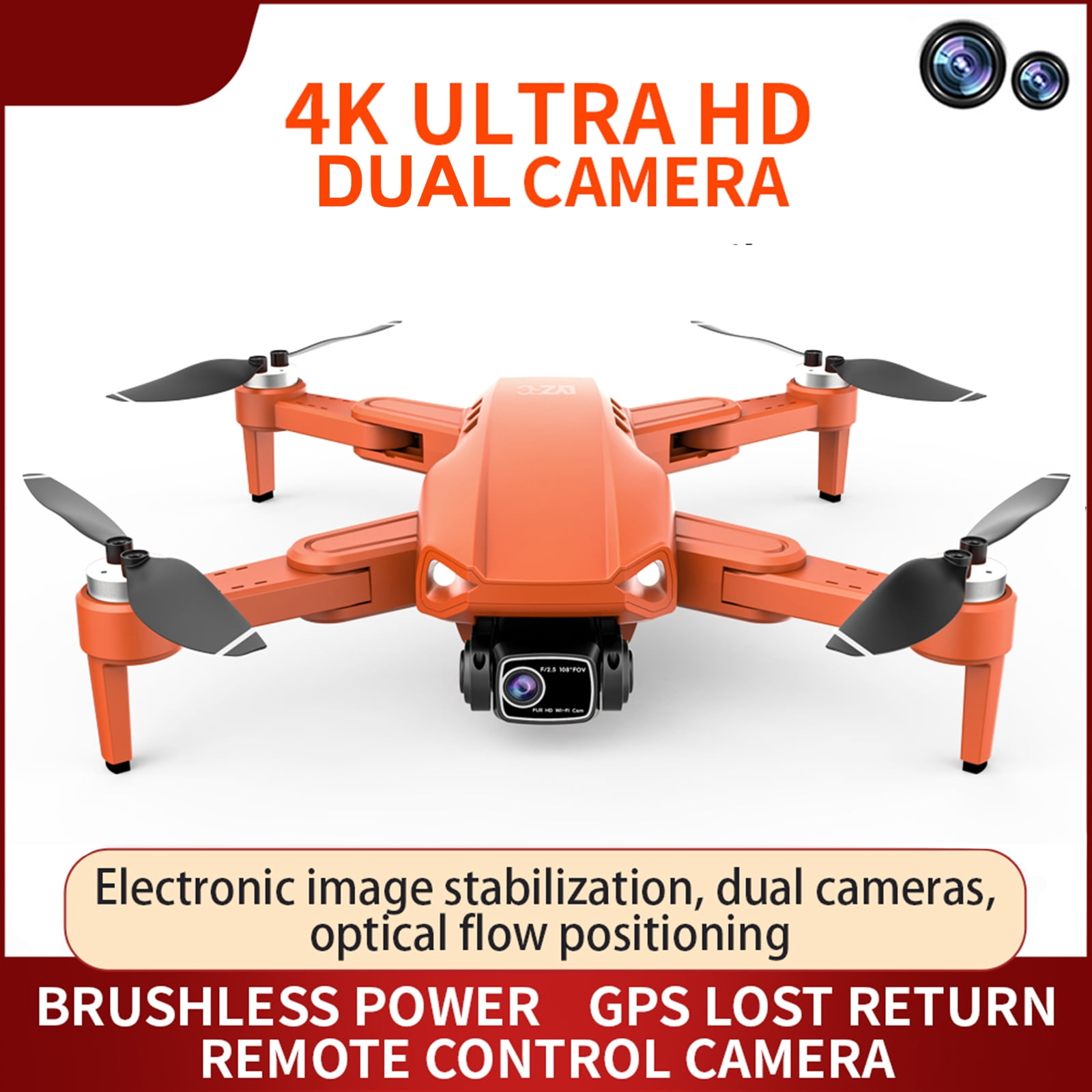 Pro GPS 4K HD Camera Drone Single-Battery