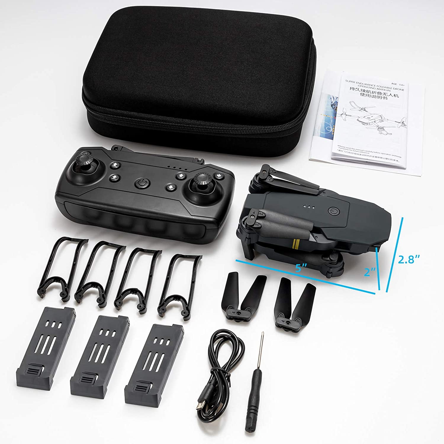 Professional HD 1080P Drone with Adjustable Camera