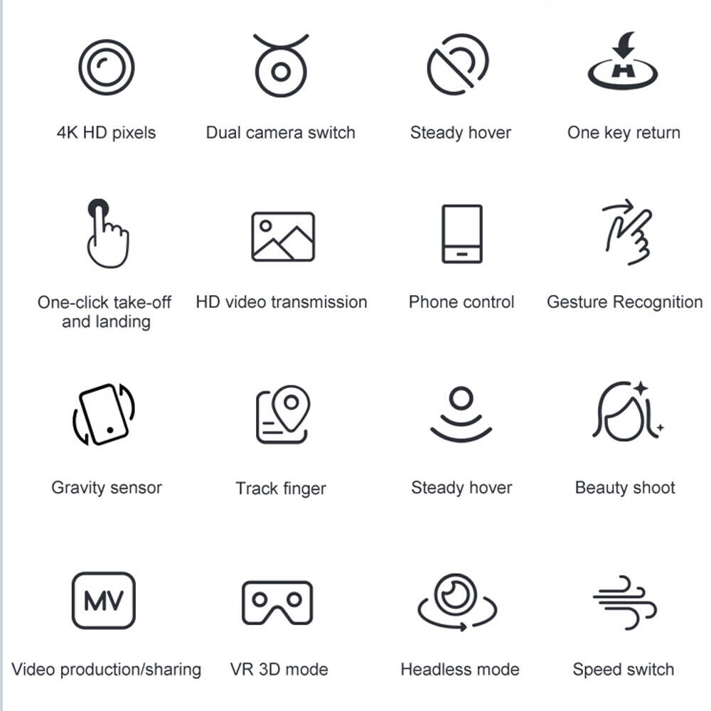 Foldable Drone with 1080p HD Camera - 4DRC V9