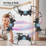 Black LED Mini Drone for Beginners & Kids