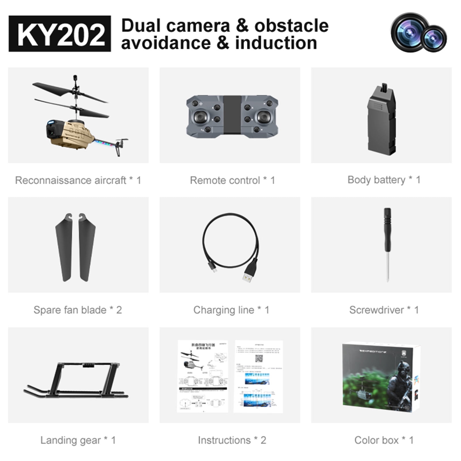 2022 Floleo KY202 Dual Camera Drone