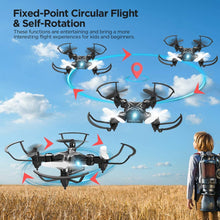 Black LED Mini Drone for Beginners & Kids