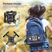 Black LED Mini Drone for Beginners & Kids