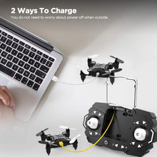 Black LED Mini Drone for Beginners & Kids