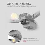 4K HD Camera Foldable LED Mini Drone