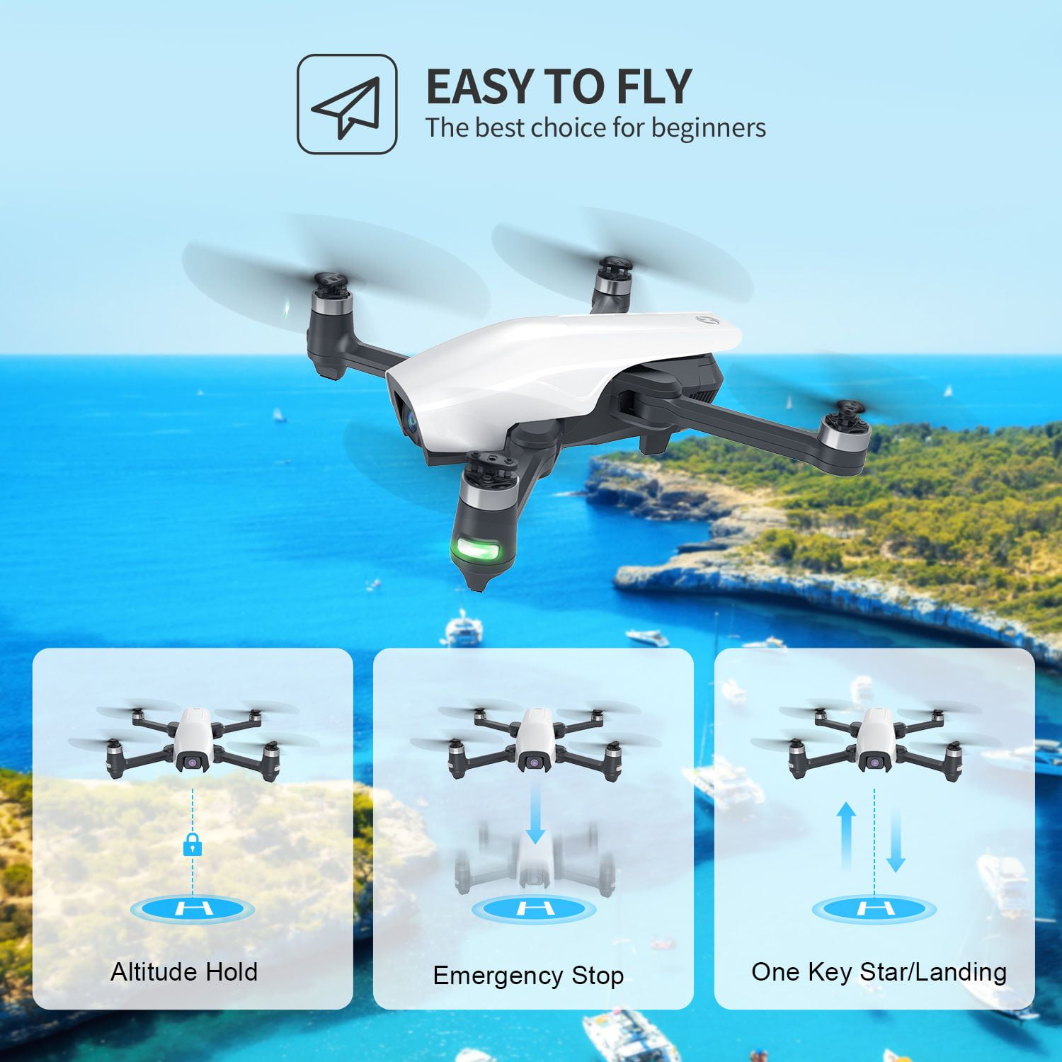 Holy Stone 4K GPS Drone for Adults