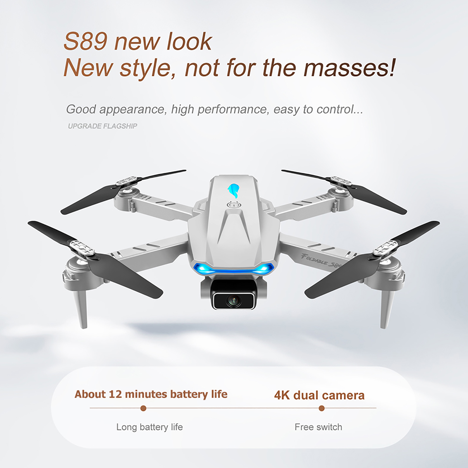 Mojoyce S89 Folding Quadcopter with HD Camera