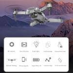 4K HD Camera Foldable LED Mini Drone