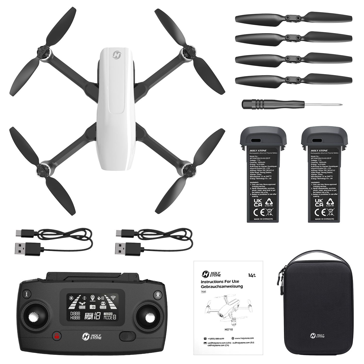 Holy Stone 4K GPS Drone for Adults