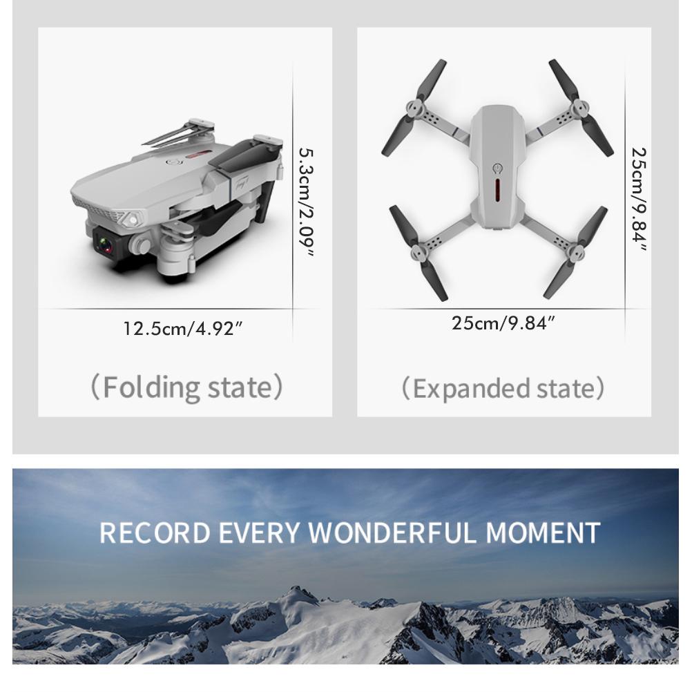 4K HD Camera Foldable LED Mini Drone