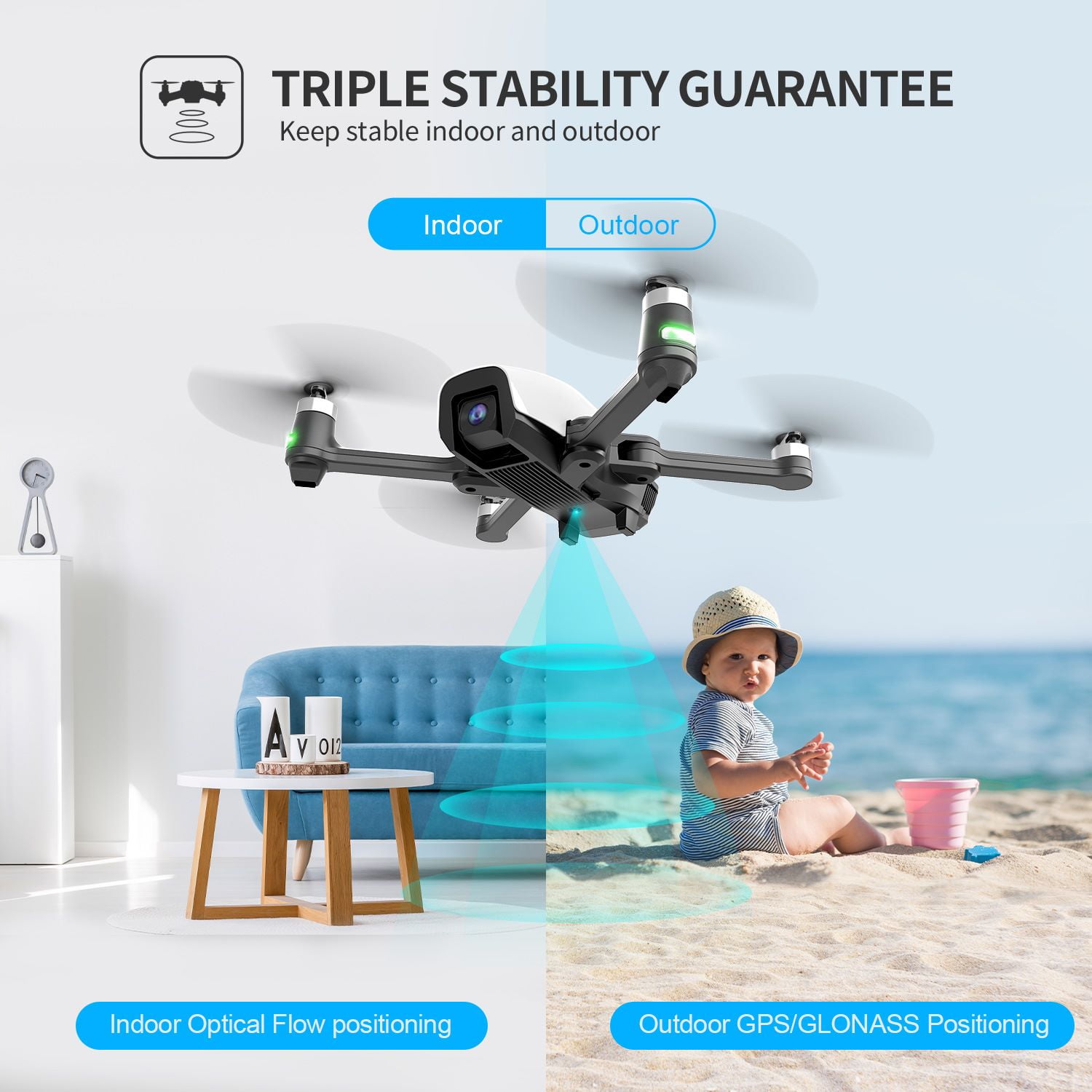 Holy Stone 4K GPS Drone for Adults